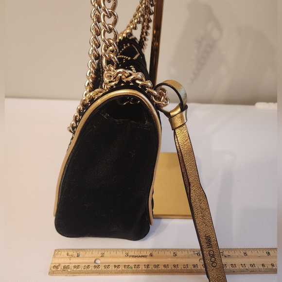 Jimmy Choo black Velvet shoulder bag - Picture 2 of 5